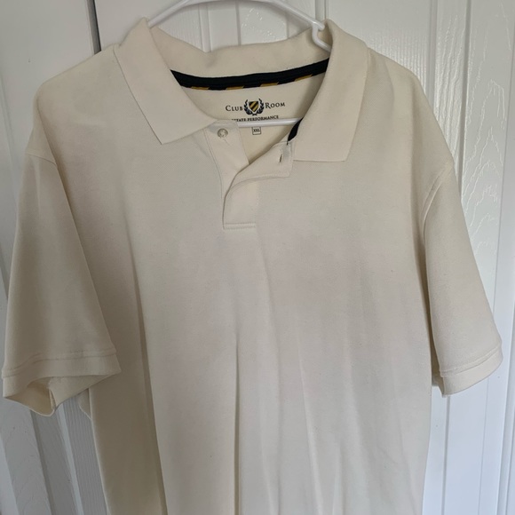 White Cream colored Men’s Club Room collared shirt - Picture 1 of 1